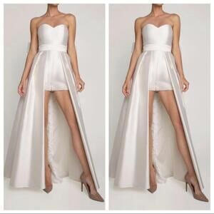 Alexia Maria Silk Faille Convertible Skirt Size 2 NWT